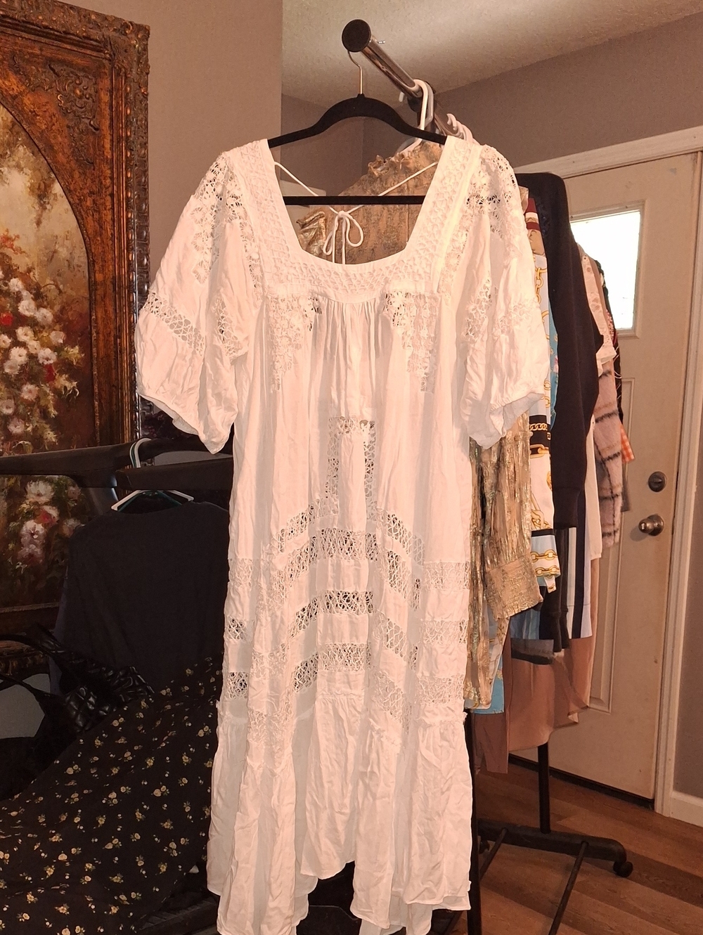 Free People "Limited Edition" #12 of/65 Elegant White Eyelet Crochet Dress